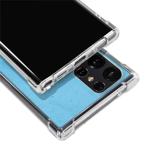 NHL Utah Mammoth Distressed Blue Galaxy S24 Ultra Clear Case